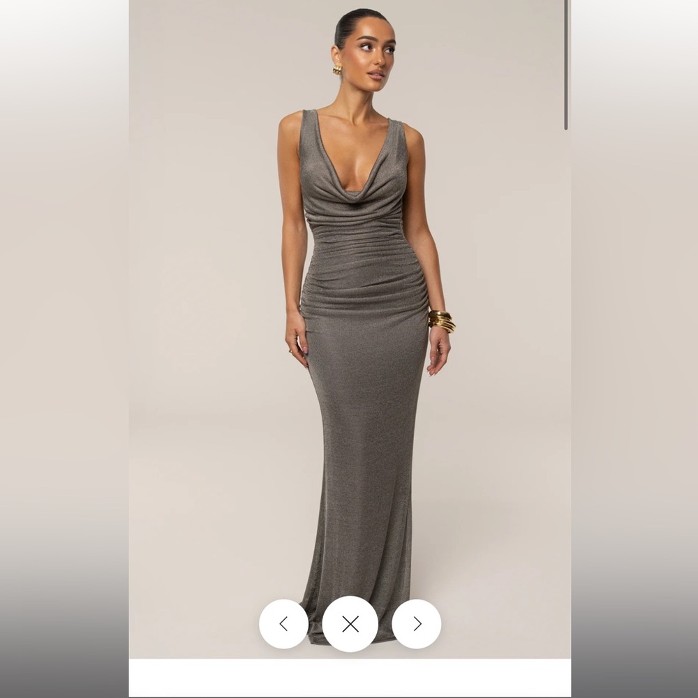 JLUXLABEL- SILVER CHARMED METALLIC DRAPE